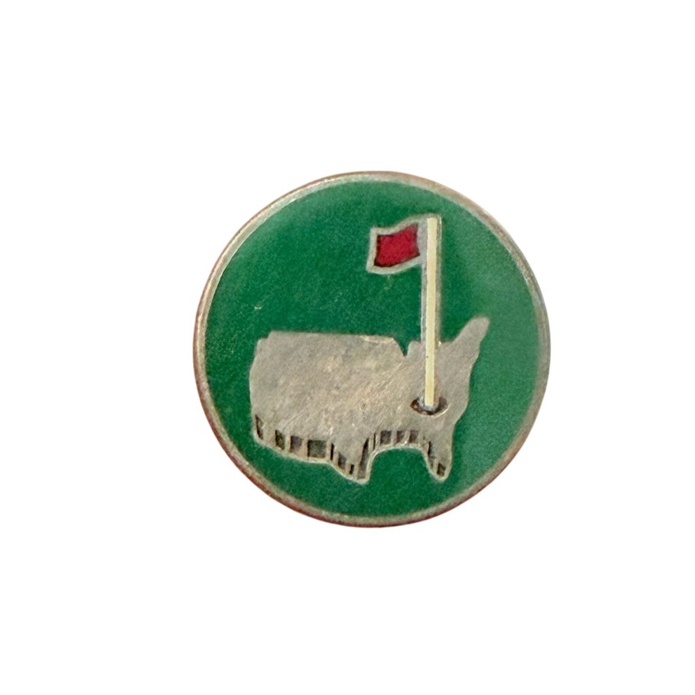 Vintage Masters Golf Tournament 925 Sterling Silver Enamel Lapel Pin WD Inc